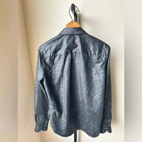 Platini  size small button down black shirt - Picture 4 of 4